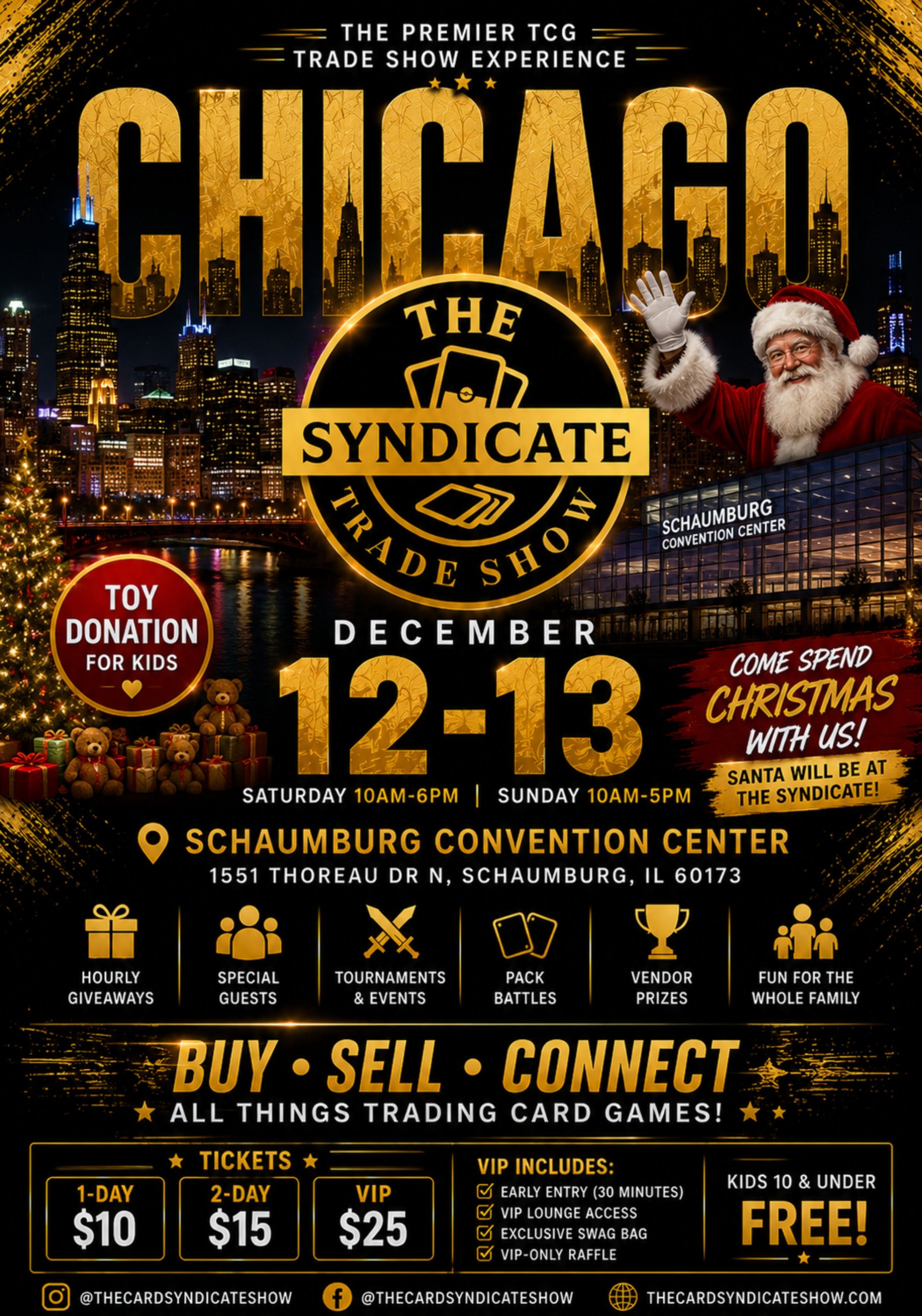 Event flyer for The Syndicate Trade Show - Chicago