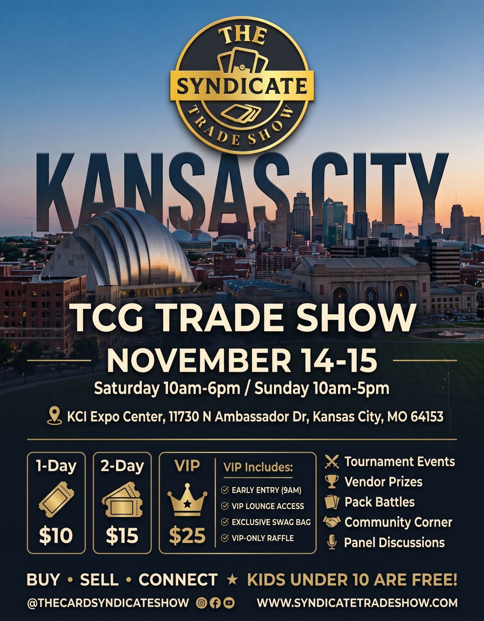 Event flyer for The Syndicate Trade Show - Kansas City