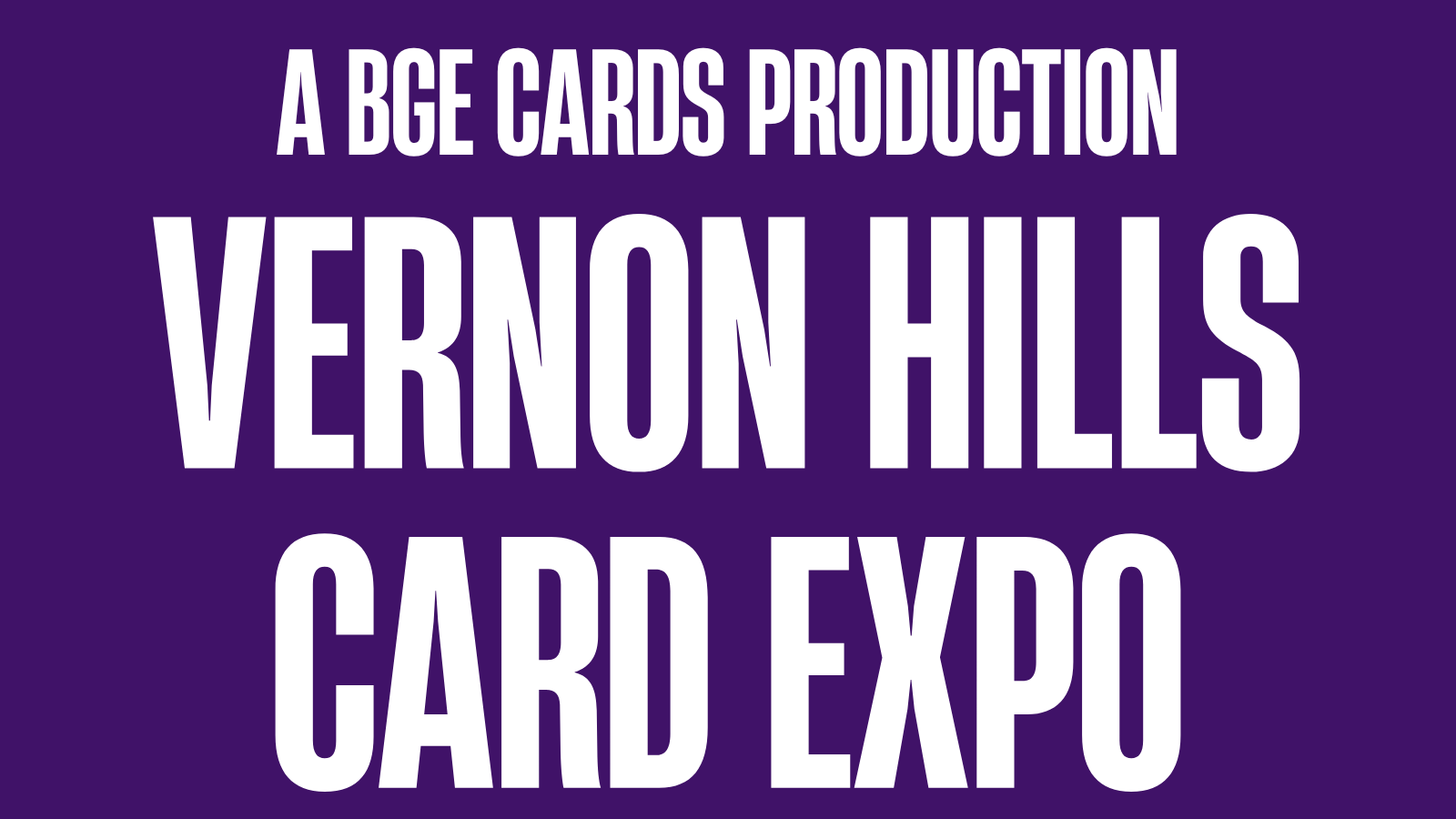 Event flyer for Vernon Hills Card Expo 11/15
