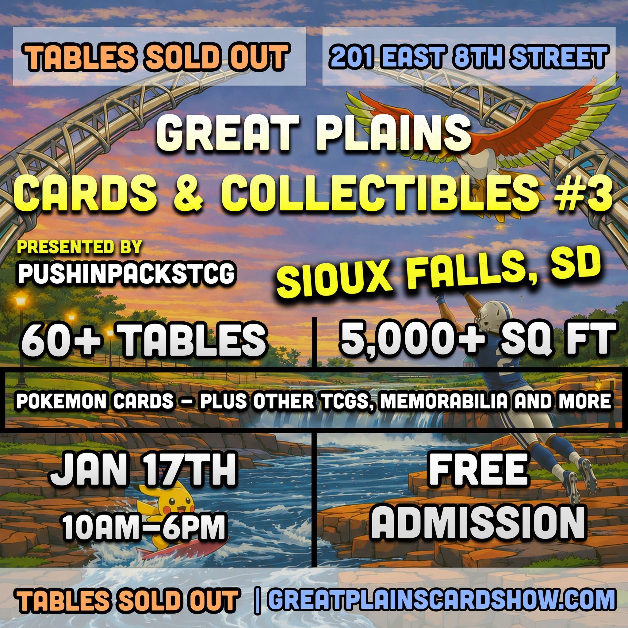 Event flyer for Great Plains Cards & Collectibles #3